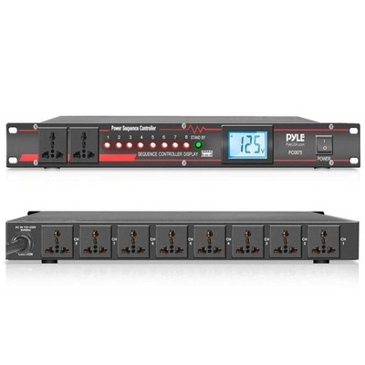 Pyle 10 Outlet Power Sequencer Conditioner - 13 Amp 2000W Rack Mount Pro...