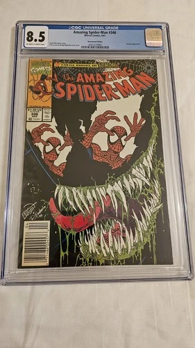 AMAZING SPIDER-MAN #346 (1991 Marvel) CGC 8.5 Direct LARSEN-EMBERLIN Cover Art!