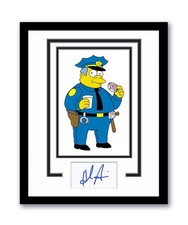 The Simpsons Chief Wiggum Hank Azaria Autographed Signed 11x14 Framed Photo ACOA