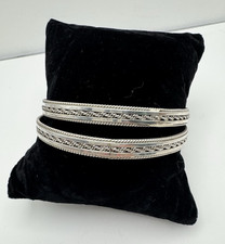 Sterling Silver 925 Bangle Bracelet 39.09g Two bangles