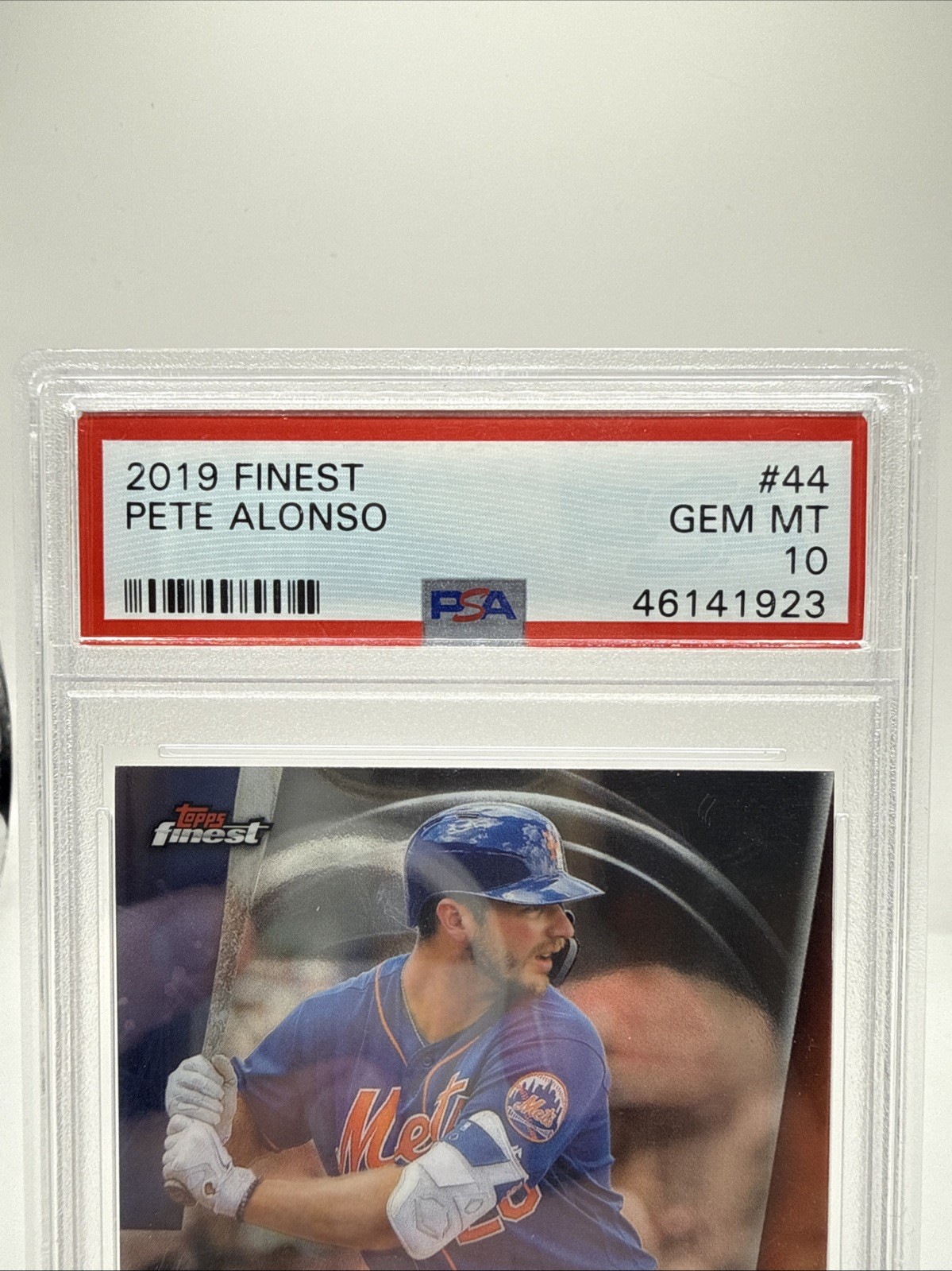 2019 Topps Finest * Rookie Card RC * Pete Alonso * #44 * PSA 10 view 2