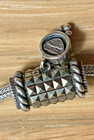 Judith Jack Pendant Mesh Necklace Slide 925 Sterling Marcasite Pearl 9.56g — photo 3
