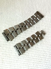 VINTAGE SEIKO BULLHEAD FISHBONE S STEEL 20MM END LINKS BRACELET STRAP PARTS