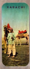1959 Karachi Pakistan Tourist Brochure Map Govt Tourism Camel Beach
