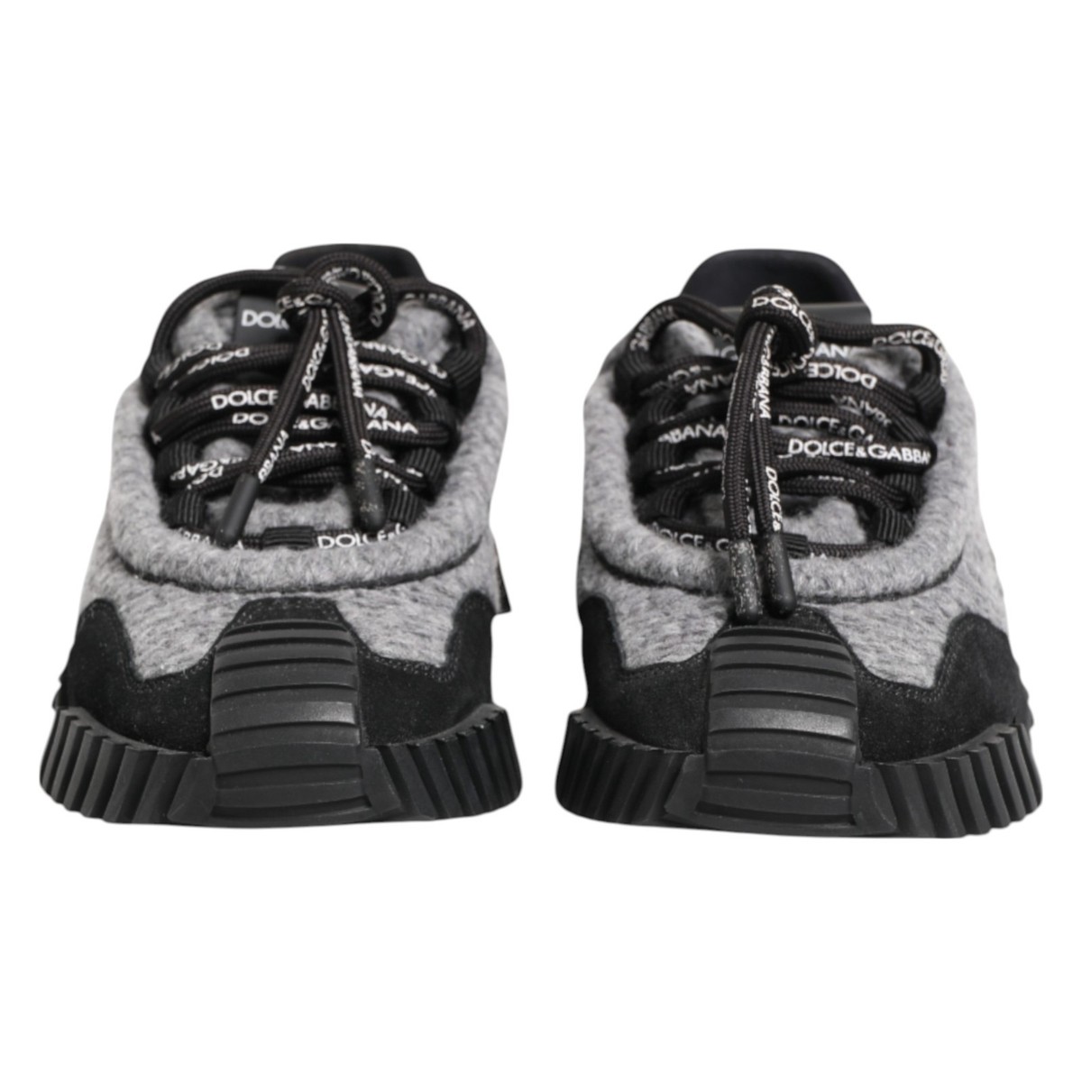 DOLCE & GABBANA Shoes Black Gray NS1 Low Top Sneakers EU35 / US4.5