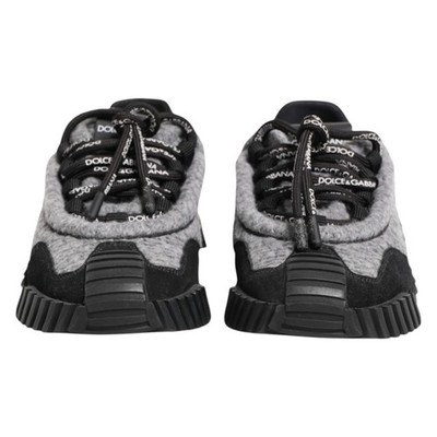 DOLCE & GABBANA Shoes Black Gray NS1 Low Top Sneakers EU35 / US4.5
