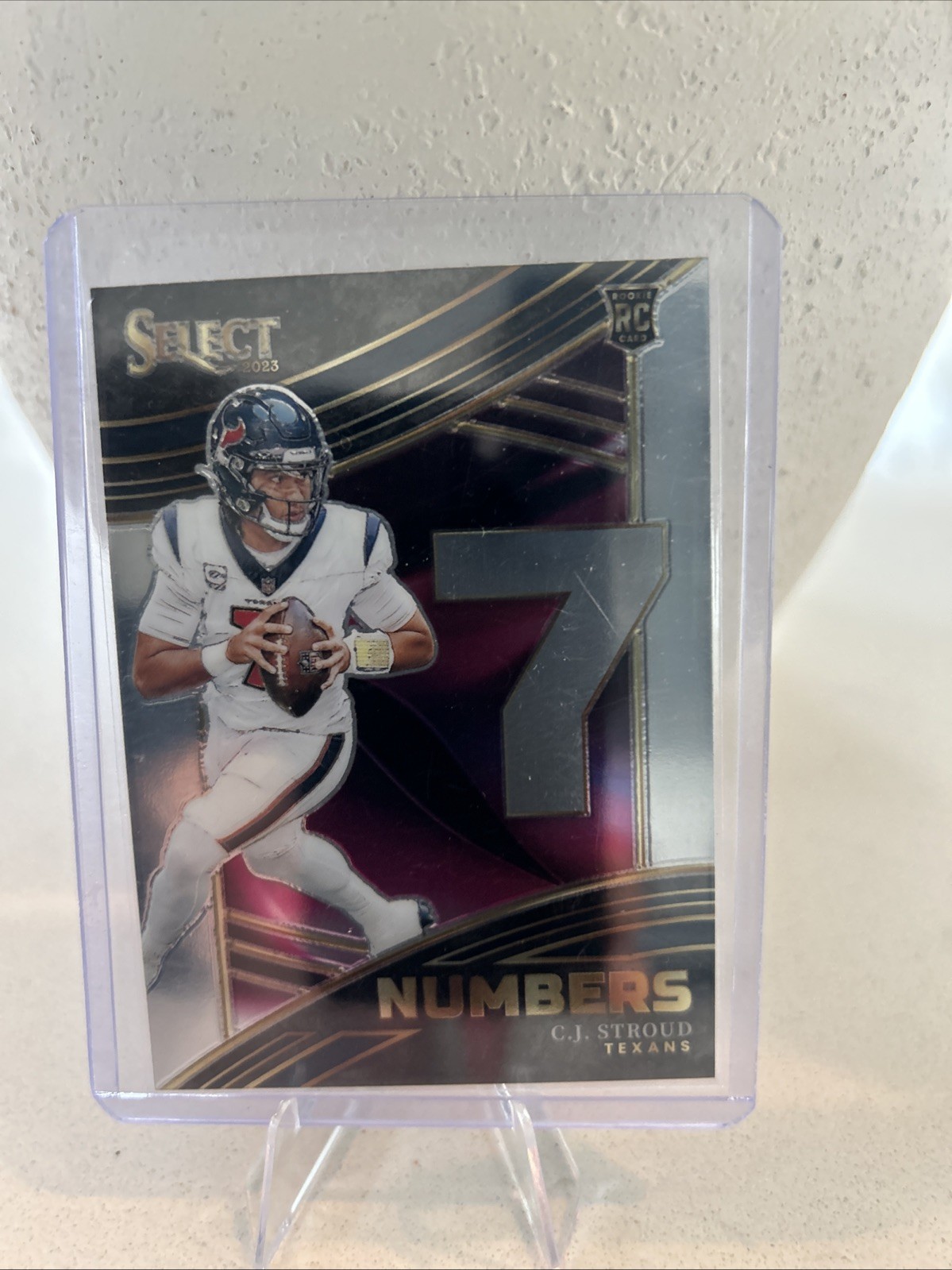 2023 Panini Select - Select Numbers C.J. Stroud #NMB-CST Silver Prizm (RC)