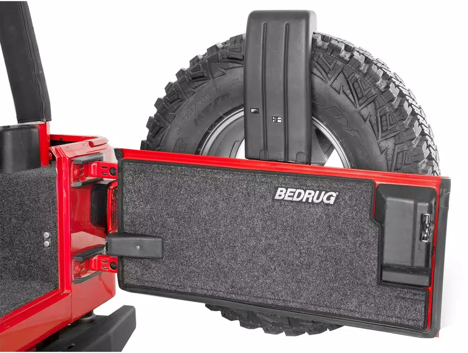 BedRug Tailgate Mat for Jeep Fits 2007-2018 Jeep Wrangler JK Charcoal Grey Foto 4 de 4