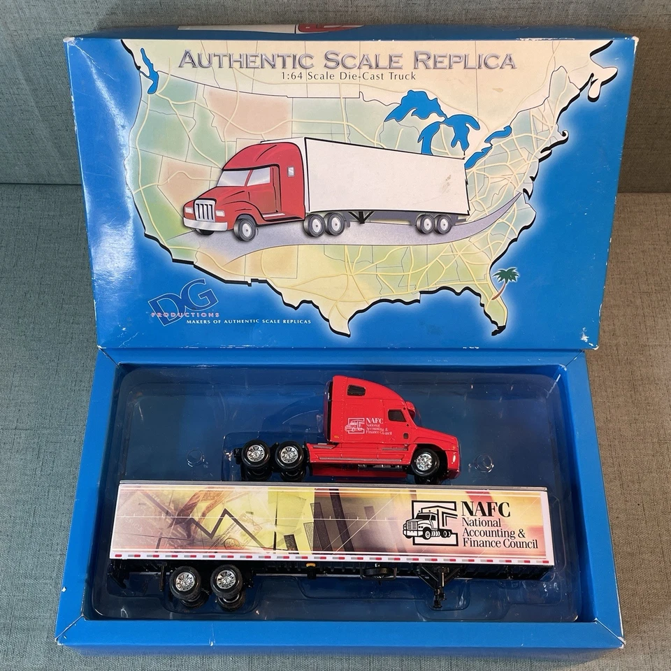 Camión fundido a presión DG Productions réplica escala auténtica 1:64 OFS en caja original Foto 2 de 4