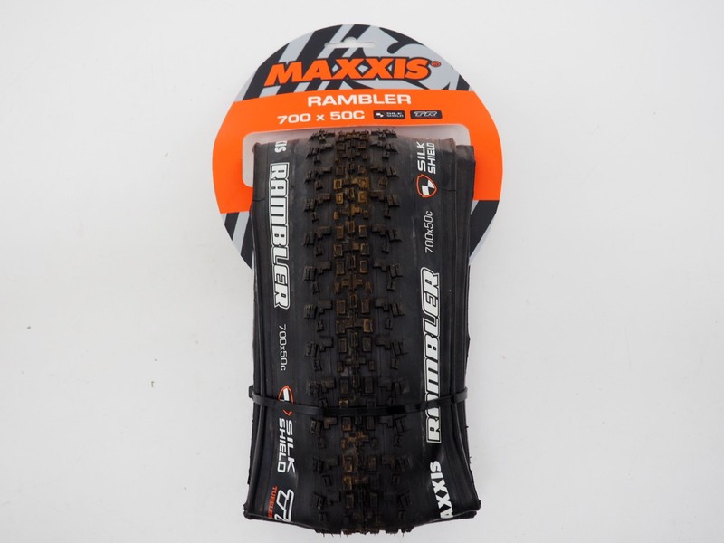 New! Maxxis Rambler 700 x 50c Gravel Tire Tubeless Silk Shield Protection Black