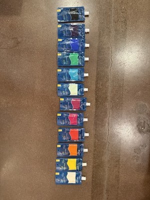 Hello Hobby Tempera Paint Set Of 12 NEW + USED GREAT