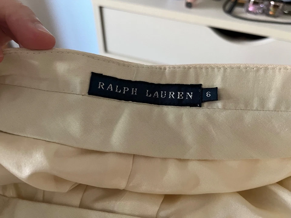 Ralph Lauren, wool cream trousers - Image 3 of 4