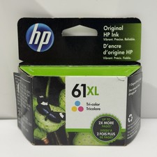 Genuine HP 61XL Tri-Color Ink Cartridge Expired 8/2022