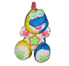 Fisher Price Baby Dino Roar Dinosaur Rattle Googly Eyes Teether Plush Puffalump