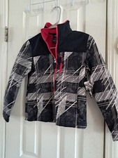 Mountain Expedition Boys Jacket Coat Size 8 Medium Weight Black Red