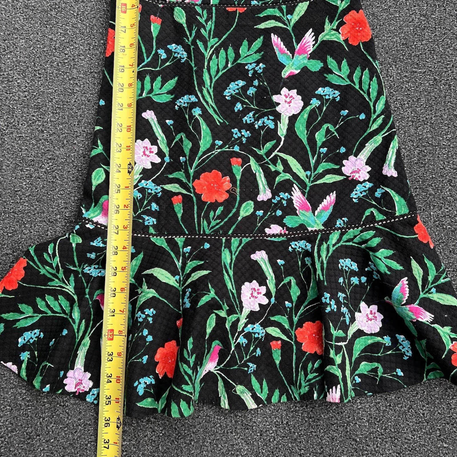 Abito jacquard Kate Spade Jardin stampa colibrì Taglia 0