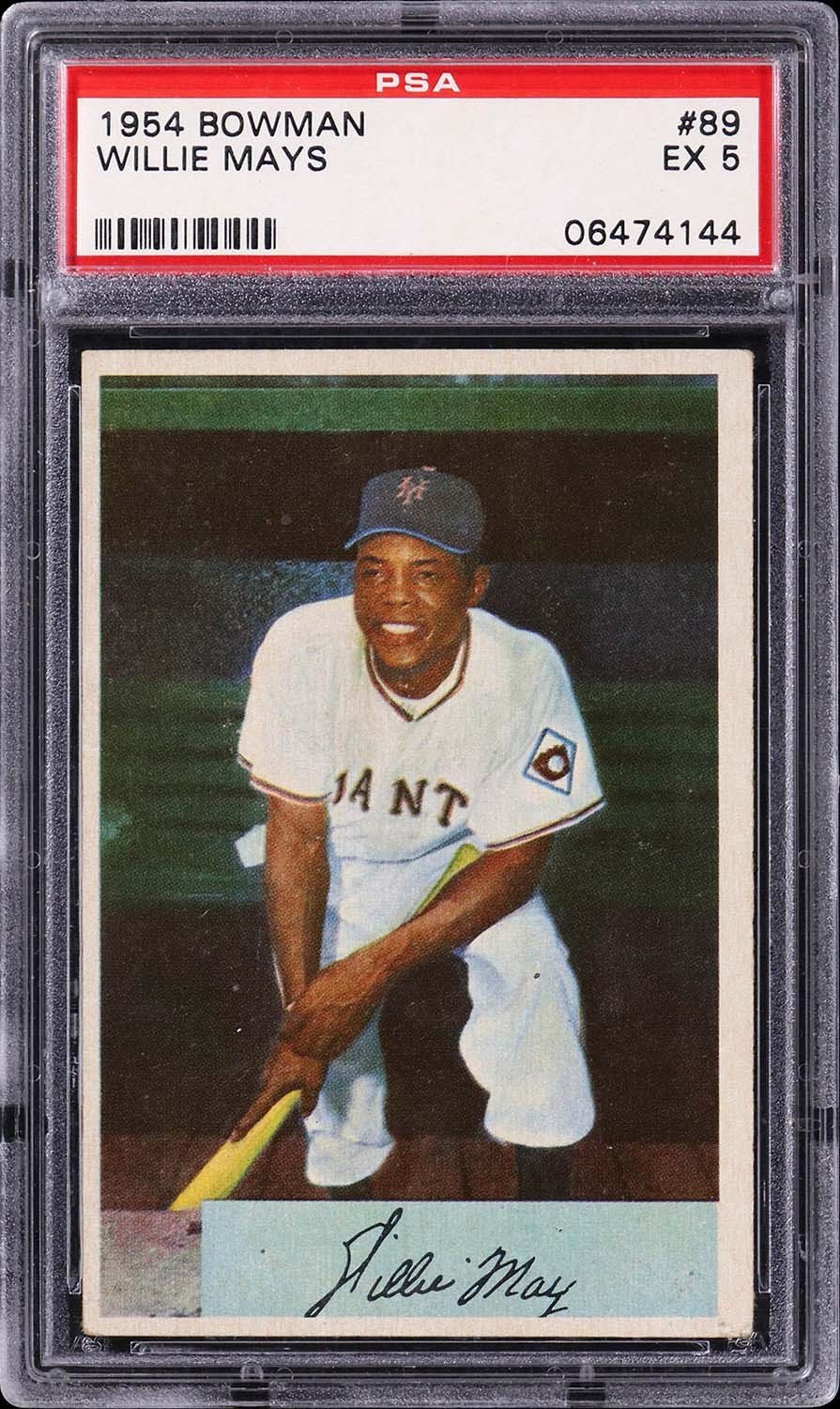 1954 Bowman #89 Willie Mays PSA 5