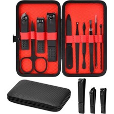 Professional Stainless Steel Manicure Set Nail Clipper Kit for Men Teen Boys