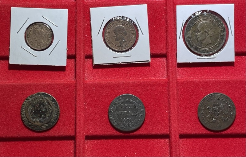 Haiti AE Historic Coins: Lot of 6-9606624