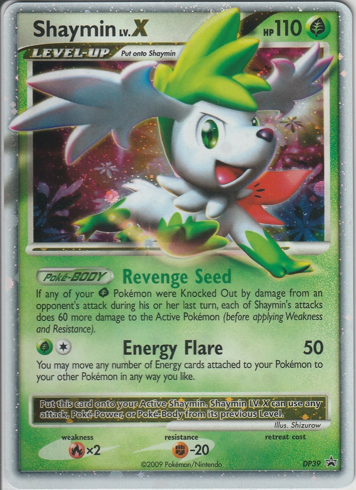 Shaymin LV.X DP39 Diamond and Pearl Promo Holo NM(Near Mint)