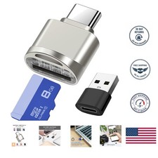 Durable USB Type C Memory Card Reader for Smartphones and Laptops, Plug  Play