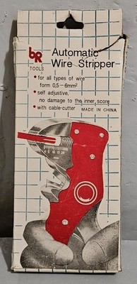 BR Tools Vintage Automatic Wire Stripper w/ Cable Cutter New in Box