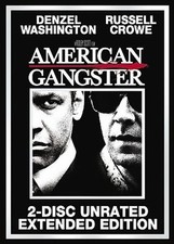 American Gangster (DVD, 2008, 2-Disc Unrated Extended Edition) NEW