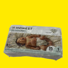 Clean Conscious Diapers Size 1, 8-14 lbs Pandas - 35 Diapers 2844 z48/7