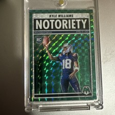 2025 Panini Mosaic - Notoriety Kyle Williams #23 Green Mosaic Prizm (RC)
