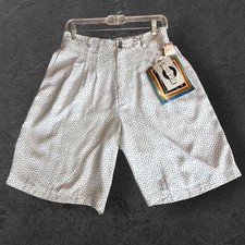 Vintage Chaus Sport Women's Polka Dot High Waist Pleated Mom Shorts