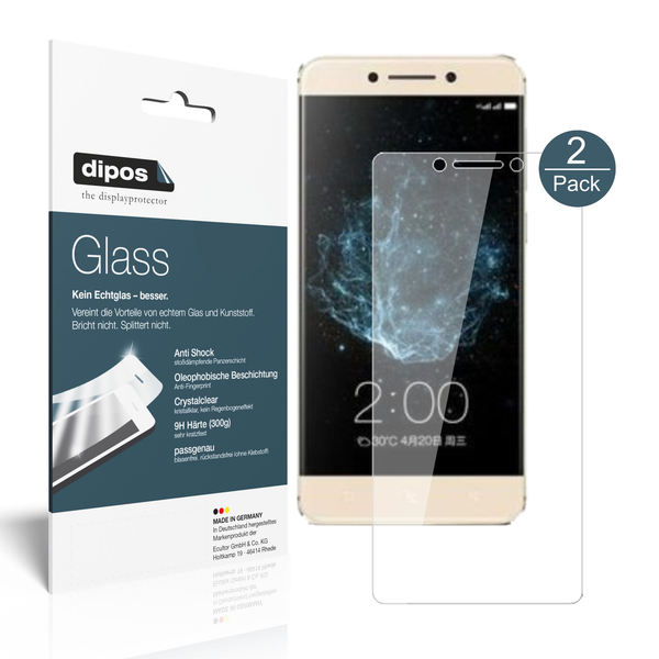 2X Schutzfolie FüR Leeco Le Pro 3 Elite - Folie F. Display 9H Dipos Glass-image