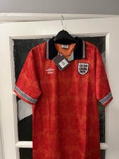 Retro England Away Football Shirt World Cup - Size Large BNWT