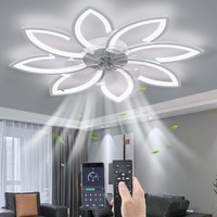 Deckenventilator Mit Beleuchtung Led Dimmbar Fernbedienung 90Cm Modern Weiß