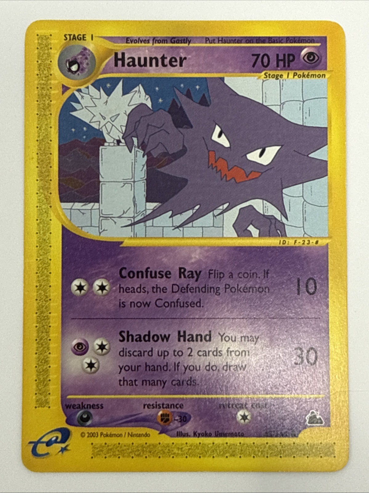 Haunter - 63/144 Skyridge 2003 - E Reader WOTC - Pokémon TCG - NM