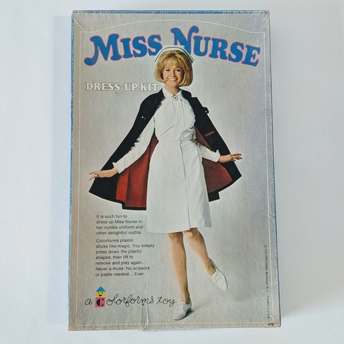 vintage colorforms Miss nurse dress up kit