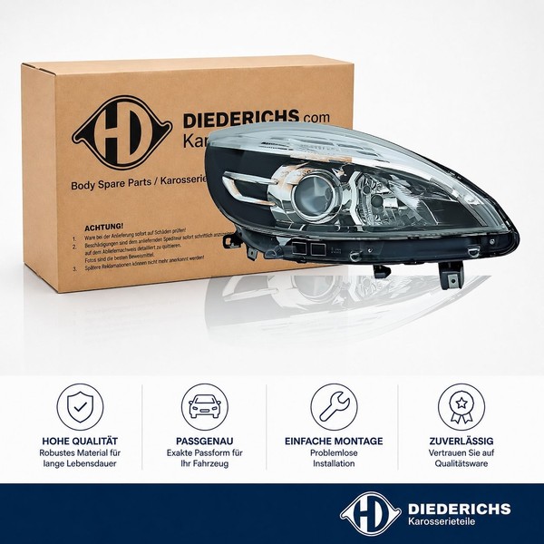 Hauptscheinwerfer Links Diederichs 4465581 FÜR Renault Frontscheinwerfer-image