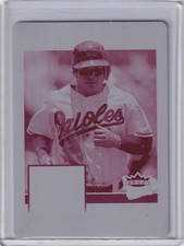 2007 Fleer Ultra BRIAN ROBERTS Magenta Printing Plate 1/1 #FG-BR Orioles