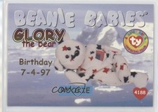 1998 Ty Beanie Babies Series 1 Birthday or Rookie Chase Red Glory the Bear 18n9