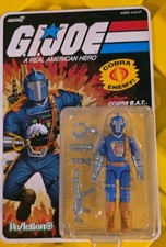 Super7 G.I. Joe Cobra B.A.T.  Comic blue  ReAction plus Action Figure unpunched