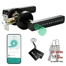 Fingerprint Door Lock with Handle, Smart Door Knob, Keyless Entry