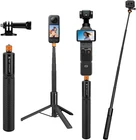 K&F CONCEPT 47inch Invisible Selfie Stick Extension Pole for Insta360 GoPro DJI