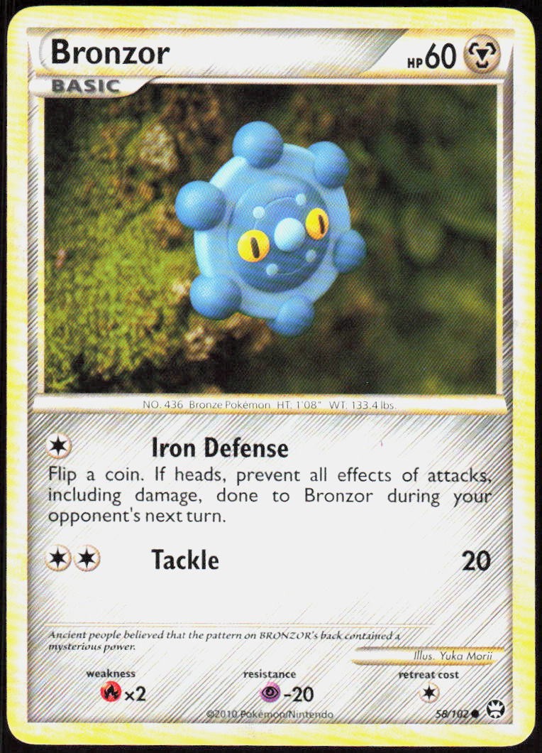 Bronzor 58/102 Common Triumphant MP Pokemon