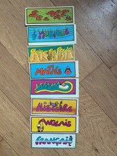 JOURNAL DE TINTIN - LOT D’AUTOCOLLANTS VINTAGE MATIÈRES SCOLAIRES