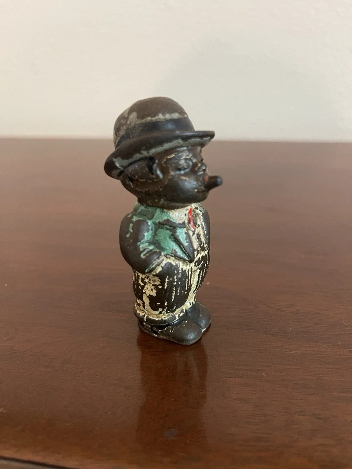 Figura de Iron Man de colección con sombrero - Personaje popular pintado de principios de 1900 Foto 2 de 4