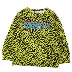 Sweat oversize homme GUCCI jaune motif tigre