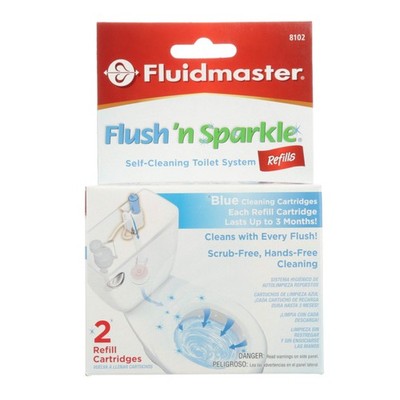Fluidmaster 8102P8 Flush 'n Sparkle Automatic 2 Count (Pack of 1), Blue 