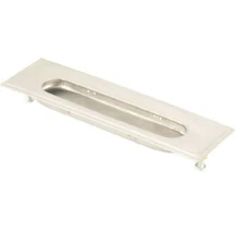 Sliding Door Cabinet Drawer Handle Rectangular Recessed Flush Pull Silver Tone