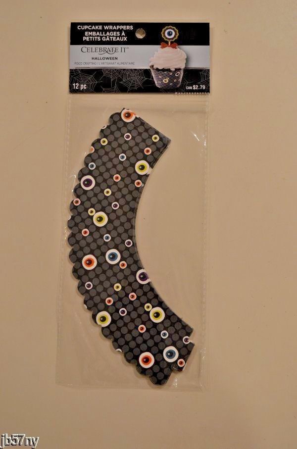Halloween Eyes Cupcake Wrappers 12 pc by Celebrate It New-image