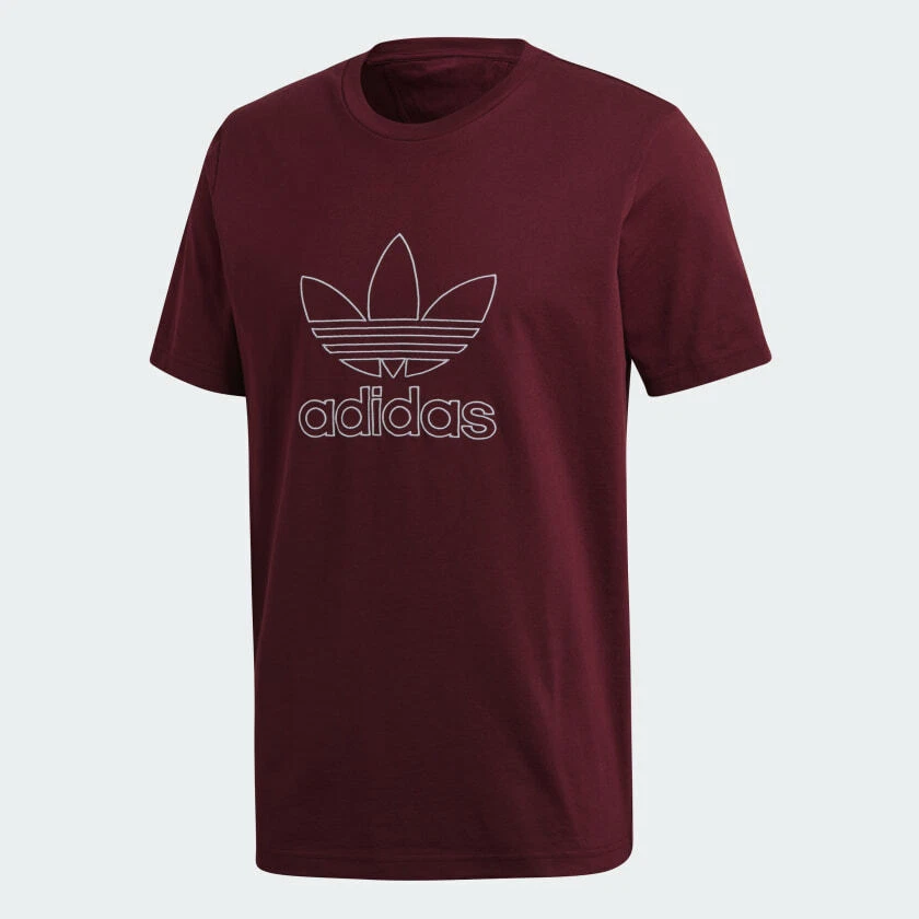 adidas originals t shirt maroon