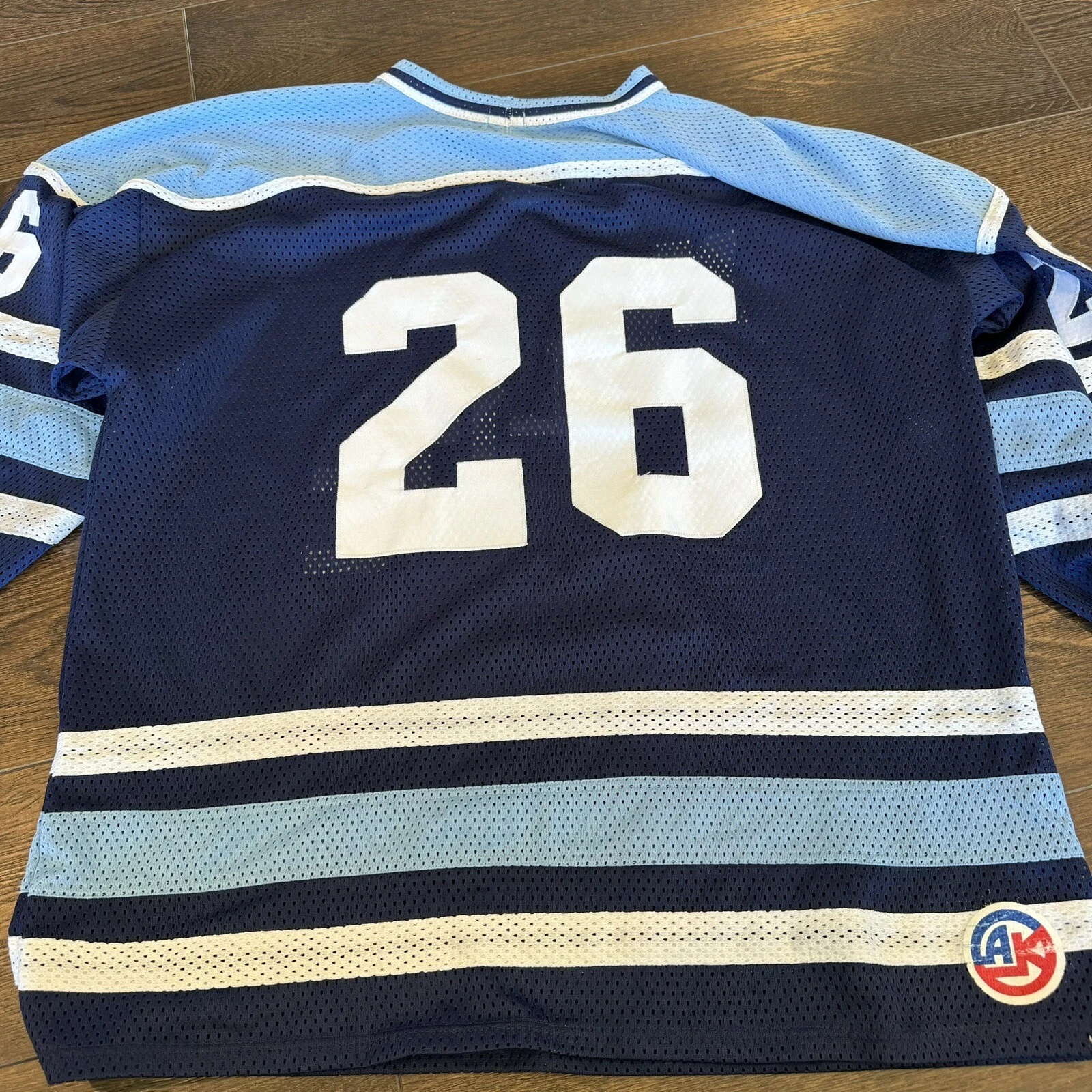Vintage AK Hockey Nulite Mesh Hockey Jersey; Blue; Men’s Size XL; #26